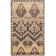 preview thumbnail 3 of 10, SAFAVIEH Hand-knotted Kenya Alyvia Southwestern Tribal Wool Rug 3' x 5' - Gold/Beige - Rectangle