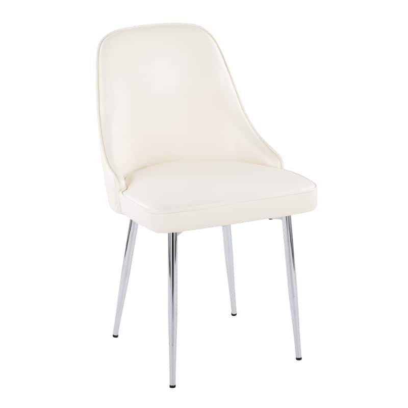 Silver Orchid Naldi Faux Leather Dining Chair - Set of 2
