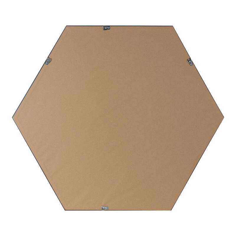 Kate and Laurel Calter Hexagon Framed Wall Mirror