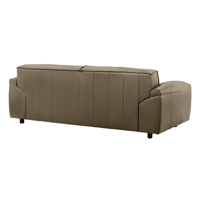 Tanner Top Grain Leather Loveseat, Sofa, or Living Room Set with Padded Arms