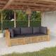 Option Brown/Dark gray 1 x Middle sofa