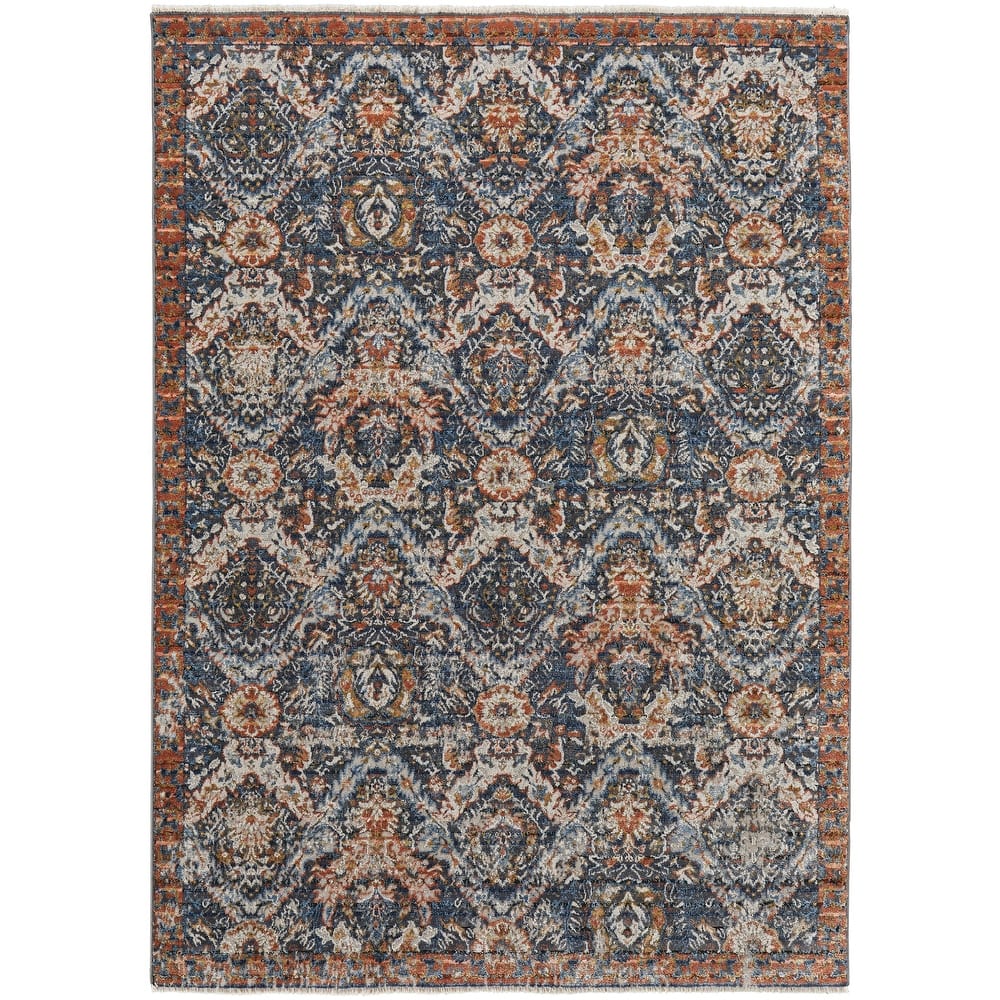Grand Bazaar Frencess Machine Made Floral & Botanical Transitional Area Rug
