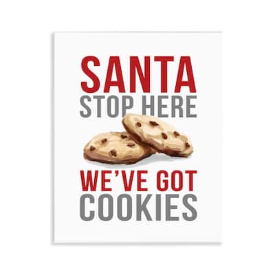 Stupell Santa We Have Cookies Wall Plaque Art Design By Dogwood Portfolio