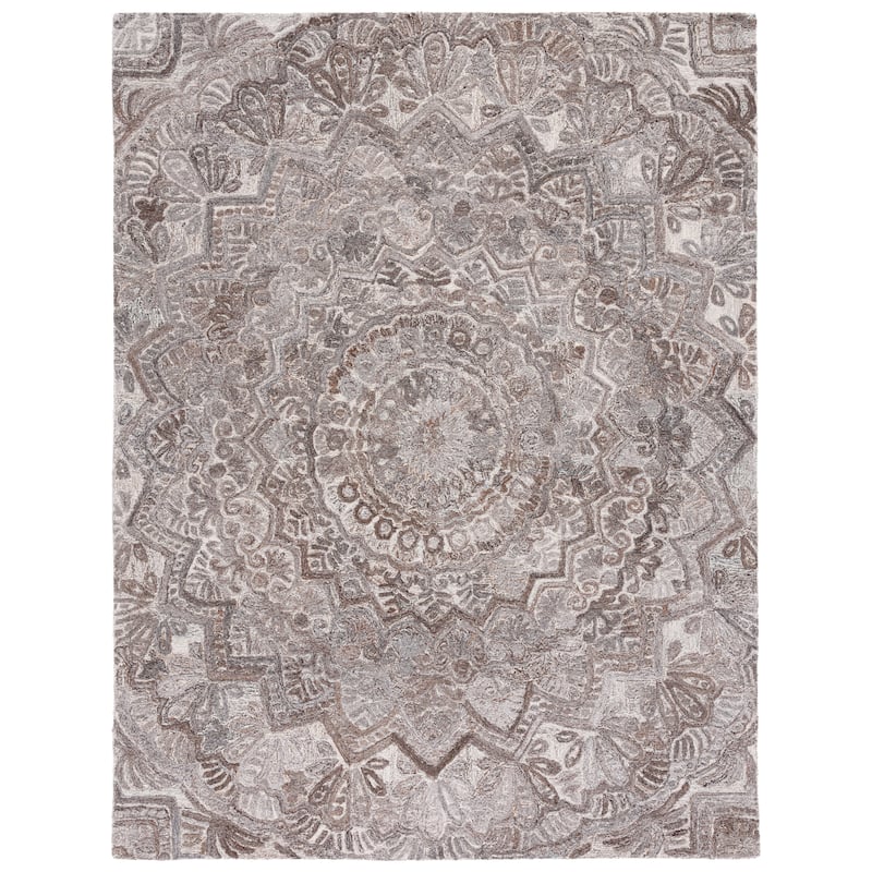 SAFAVIEH Handmade Marquee Genta Modern Medallion Wool Rug