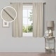 preview thumbnail 98 of 168, Superior Linen Washable Room Darkening Curtains, Set of 2 Panels 26" x 63" - Ivory