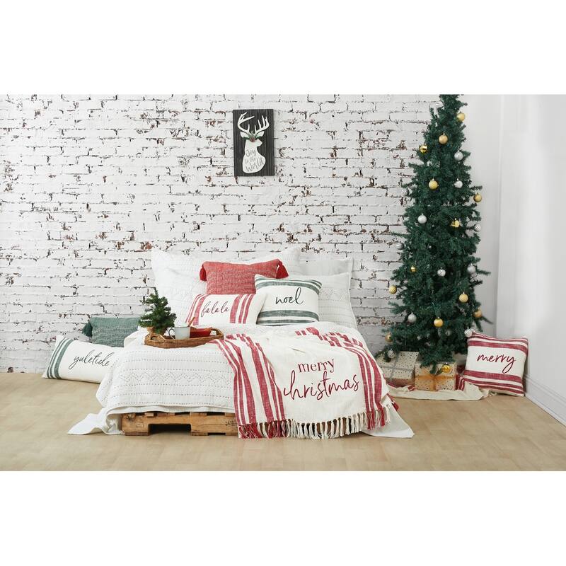 Morgan Merry Woven Throw Pillow