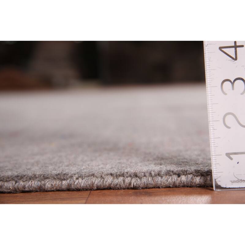 Gray Tribal Gabbeh Oriental Handmade Wool Carpet - 9'0" x 12'0"