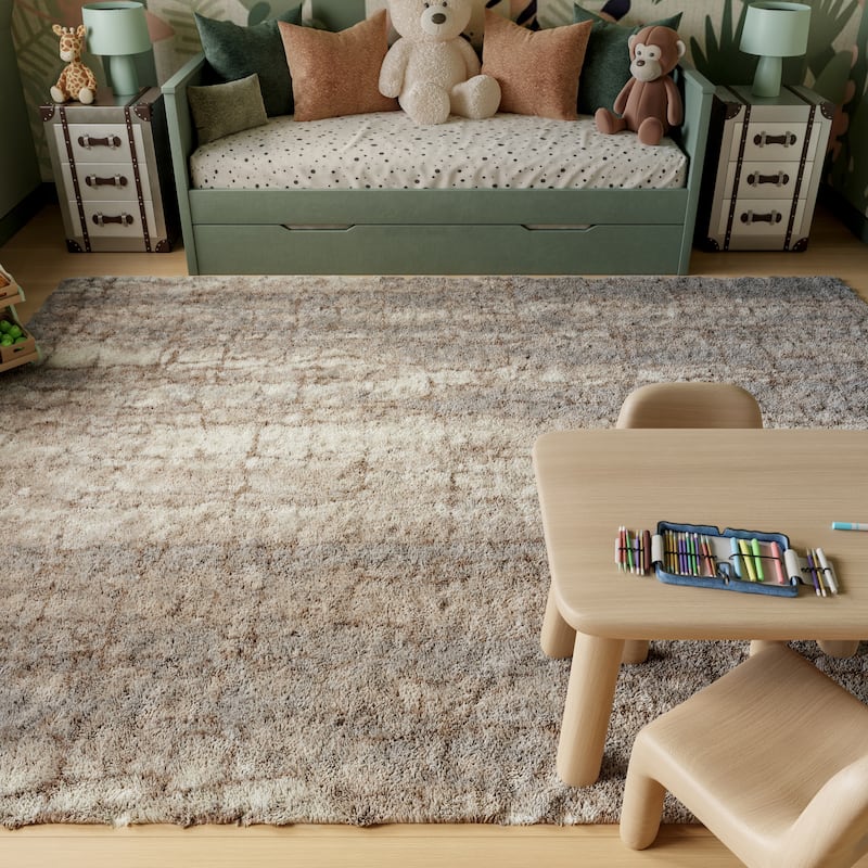 Nourison Luxurious Shag Ultra Plush Glam Abstract Area Rug