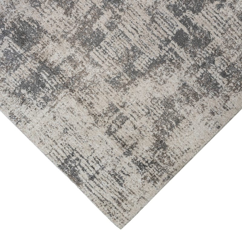 Power Loomed Abstract Modern Durable Area Rug - 96' X '30' X '0.4