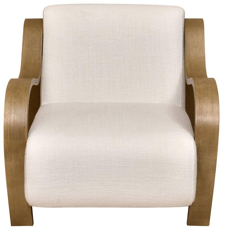Aria Home Curva Luxe Accent Chair Stylish and comfortable Modern Seating - White
