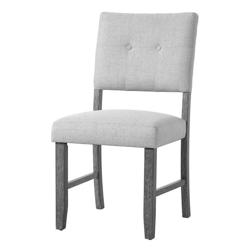 Modern Upholstered Armless Dining Chairs with Wood Legs, Set of 4