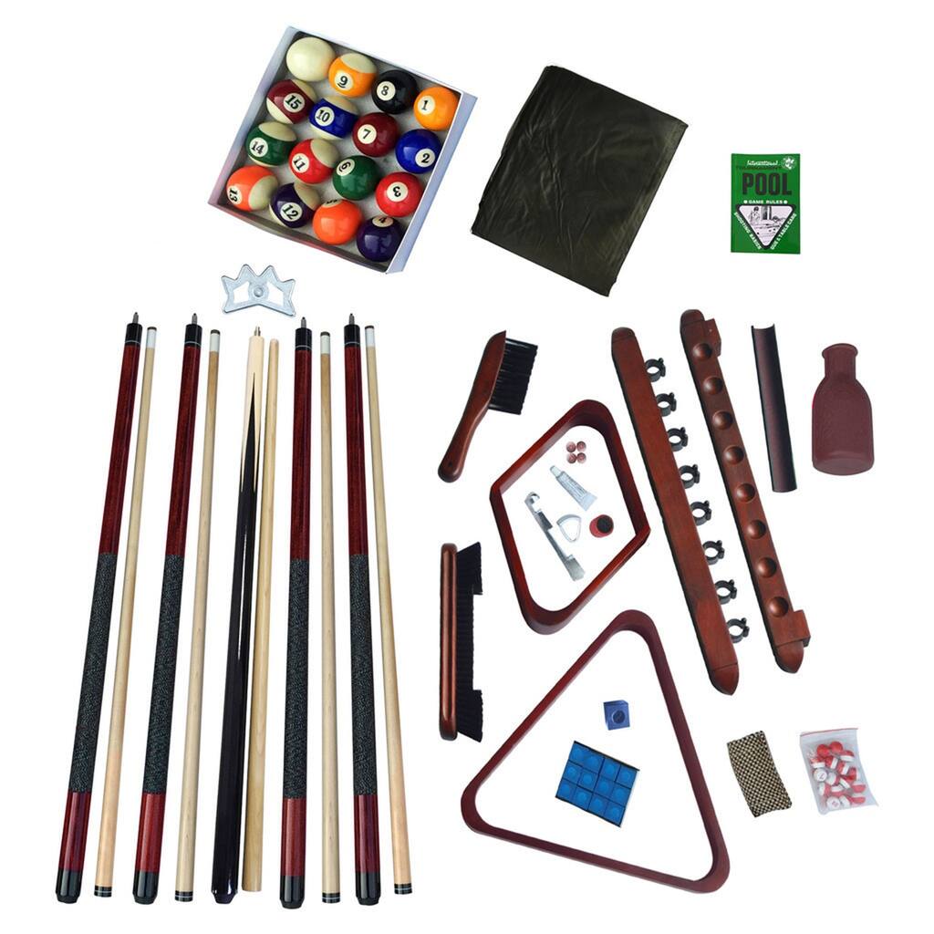 Hathaway Deluxe Billiards Accessory Kit Mahogany Finish