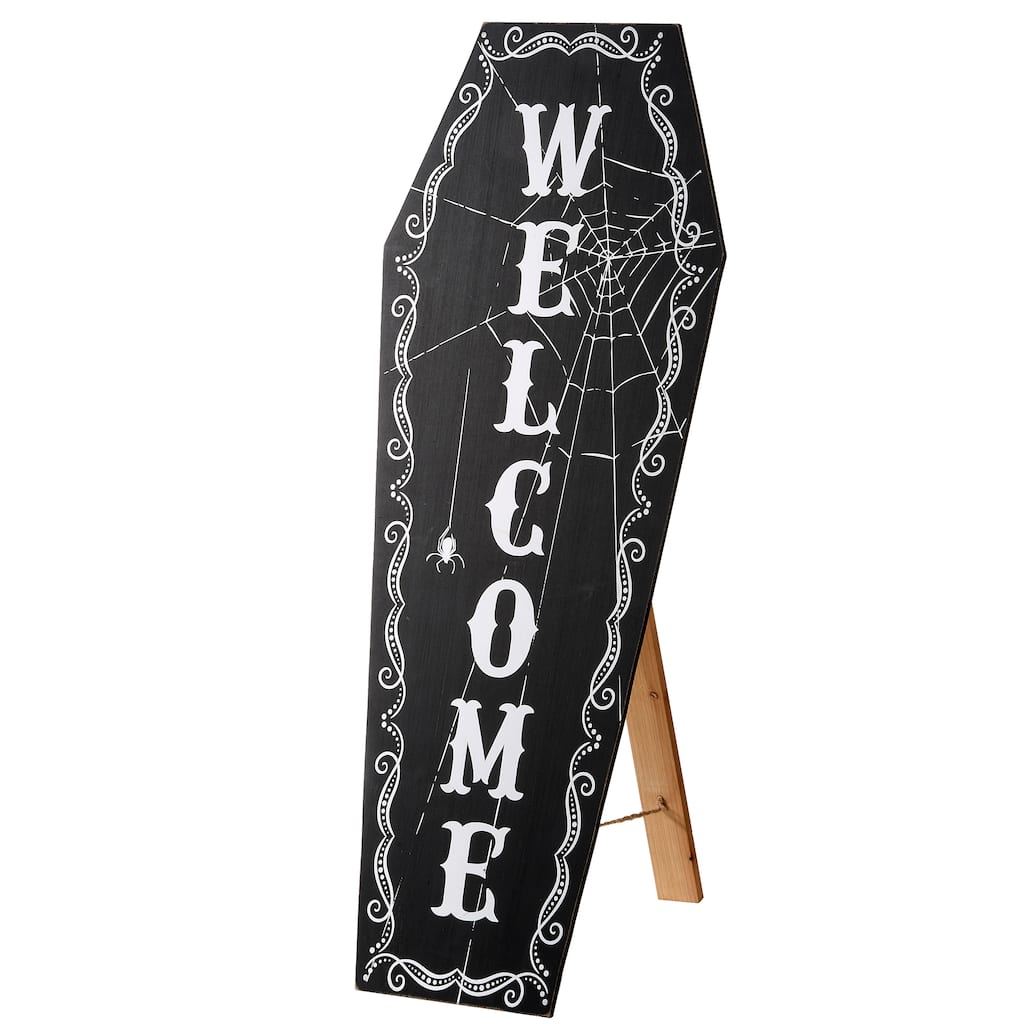 National Tree Company Halloween Welcome Standup Sign, 28 inches