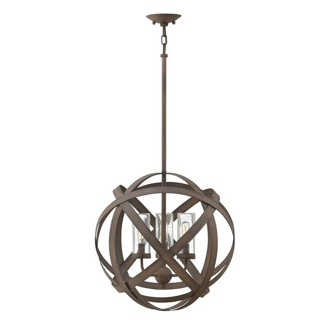Hinkley Lighting Carson 120v 3 Light 18.5" Wide Open Air Cage Outdoor - Vintage Iron