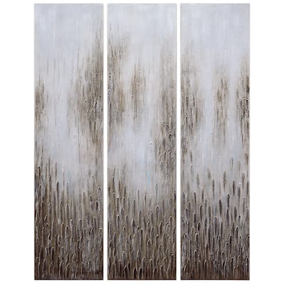Dreamy Field Textured Metallic Hand Painted Canvas Wall Art by Martin Edwards