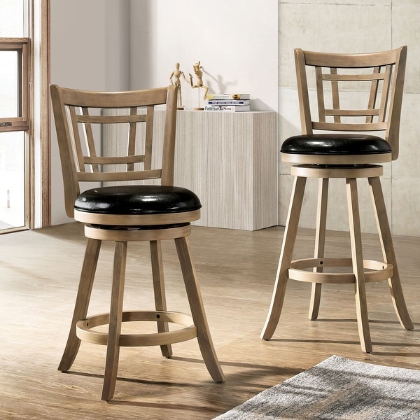 Solid wood swivel bar discount stools