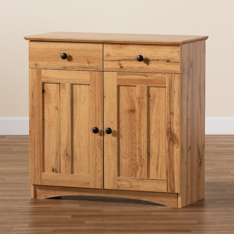 Lauren Modern and Contemporary 2-Door Kitchen Wood Cabinet