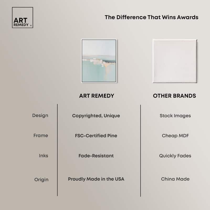 Shimmering Calm Canvas by Art Remedy