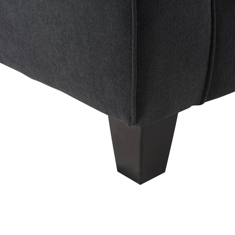 Serta Copenhagen 61" Loveseat for Two People, Pillowed Back Cushions and Rounded Arms, Durable Modern Upholstered Fabric