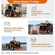 preview thumbnail 9 of 11, 12V Kids Ride On Truck with Detachable Trailer, Kids Battery Powered Cars with Swing Function & RC - 56.3" x 28.3" x 26.4 "