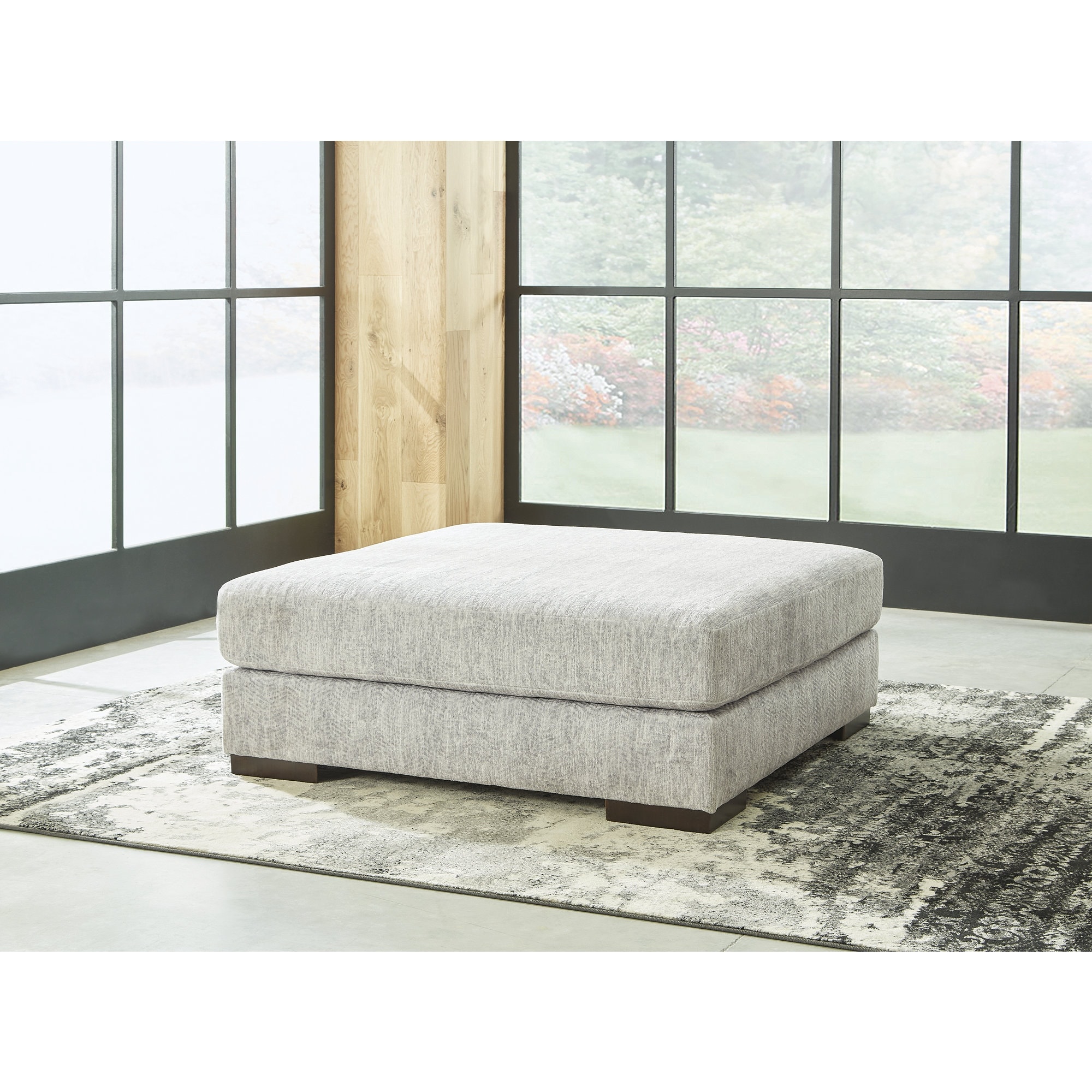 Oversize square store ottoman