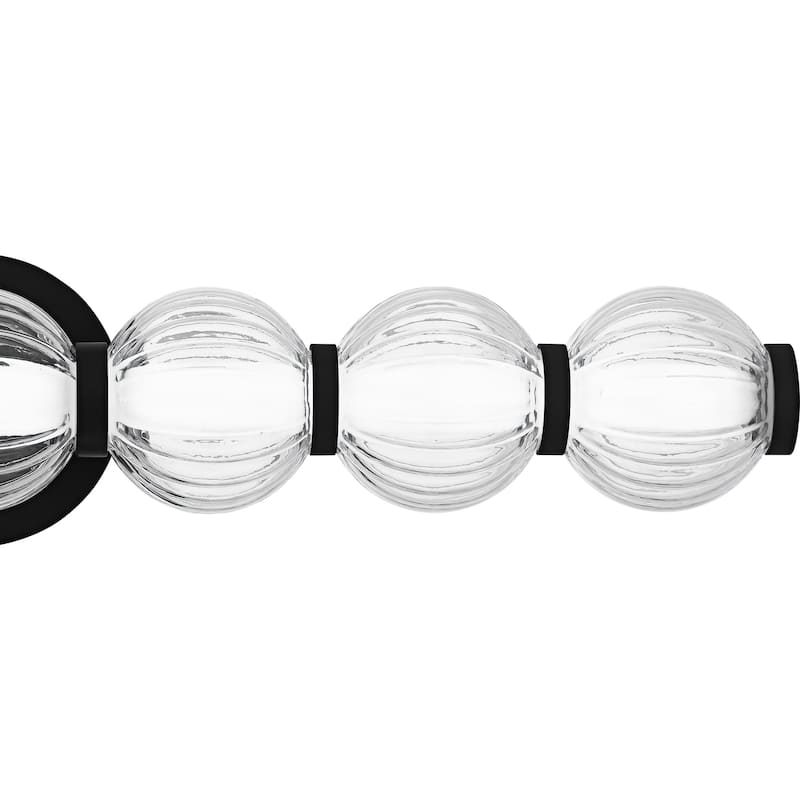 Elway Integrated LED Matte Black Bath Light