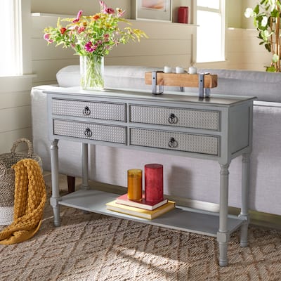 SAFAVIEH Haines 4-Drawer Console Table - 42" W x 13" L x 29.5" H