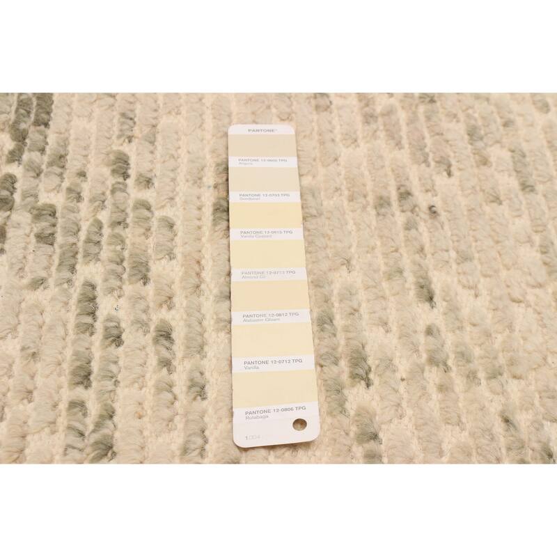 ECARPETGALLERY Hand-knotted Tangier Cream Wool Rug - 5'3 x 7'7