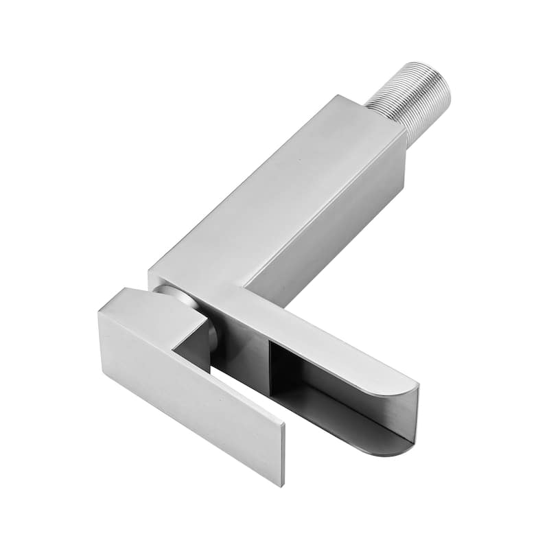 Modern Waterfall Single Handle Bathroom Sink Faucet with Overflow Pop Up Drain, Anti Corrosion and Rust Resistant