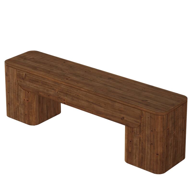 Solid Wood Bench, Entryway Bench, Dining Bench, Farmhouse Bench Seats for Entryway, Hallway, End of Bed