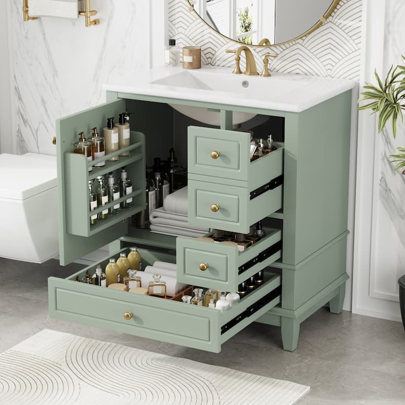 Christopher Knight Home 30" Stylish and Functional Bathroom Vanity with Sink