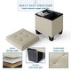 preview thumbnail 176 of 192, Empyrean Tuffted Folding Foot Rest Storage Ottoman Bench with Storage Bins