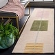 preview thumbnail 1 of 13, SAFAVIEH Handmade Genre Hans Mid-Century Modern Wool Rug 2'3" x 11' Runner - Beige/Green - Runner