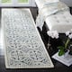 SAFAVIEH Handmade Cambridge Myrtis Moroccan Wool Rug - 2'6" x 14' Runner - Navy Blue/Ivory