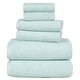preview thumbnail 15 of 24, 6PC Towel Set - Cotton Bathroom Accessories with 2 Bath Towels, 2 Hand Towels, and 2 Washcloths by Windsor Home