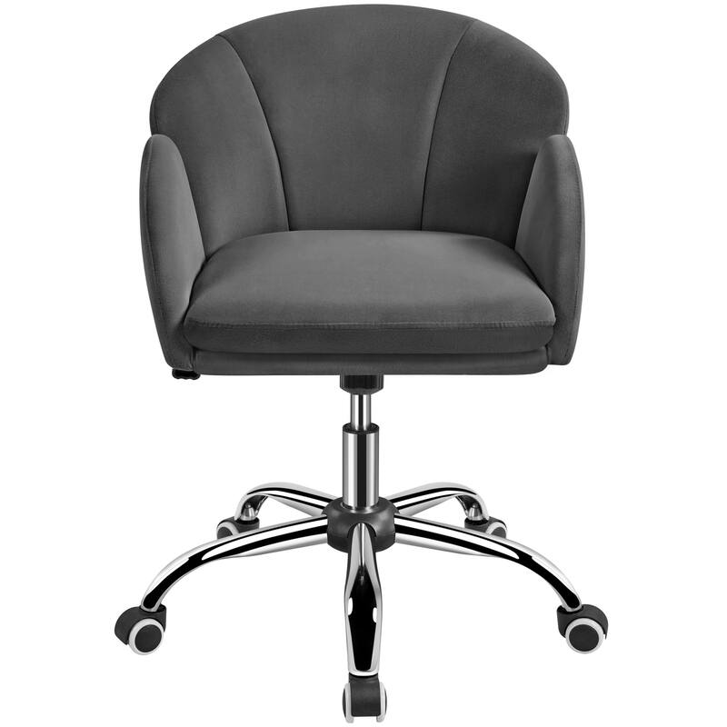 Yaheetech Modern Swivel Rolling Desk Chair Makeup Vanity Chair for Home Office