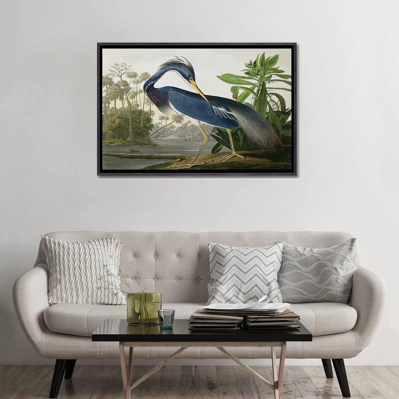 iCanvas "Louisiana Heron" by John James Audubon Framed
