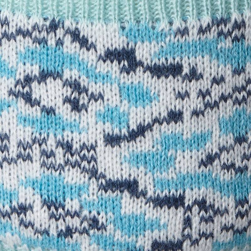 Alpine Sweater Soup Mug - 20oz Turquoise Blue Bone China Drinkware, Dishwasher Safe, Perfect for Christmas