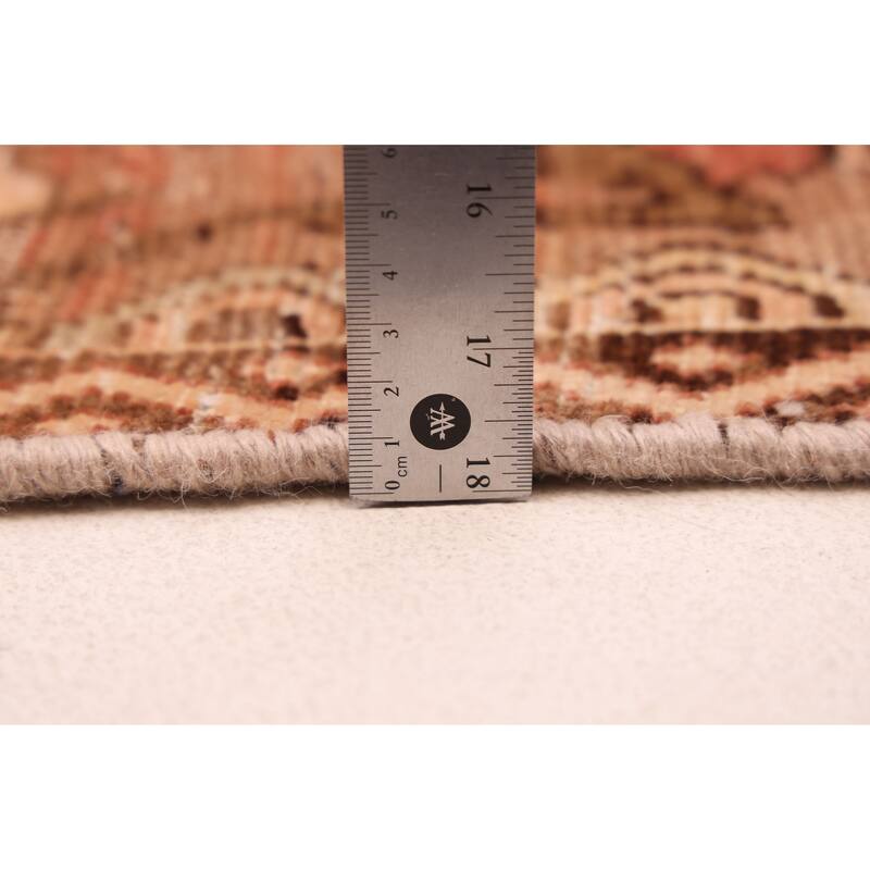 ECARPETGALLERY Hand-knotted Antalya Vintage Copper Wool Rug - 6'11 x 9'11