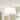 Mid-Century 6-Light Drum White Fabric Round Cage Chandelier 19.7 in