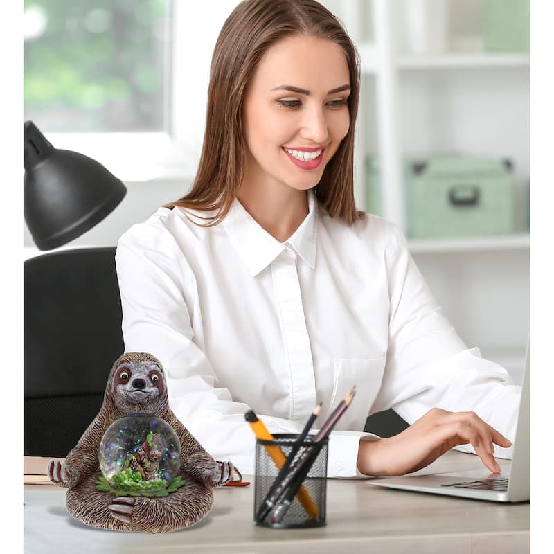 CoTa Global Unicorn, Sloth, Llama Snow Globe Set of 3 - 45mm - 3.5 H x4 Lx 3.5W