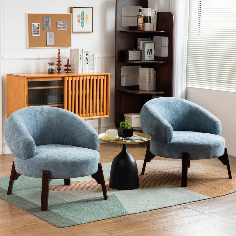 XINMICS Modern Accent Chair Upholstered Armchair for Living Room, Bedroom