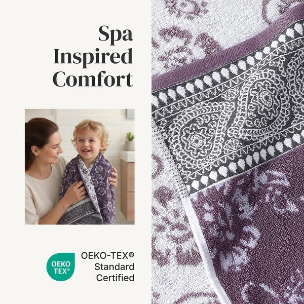 Modern Threads Ophelia 6-Piece Yarn Dyed Jacquard Towel Set - On