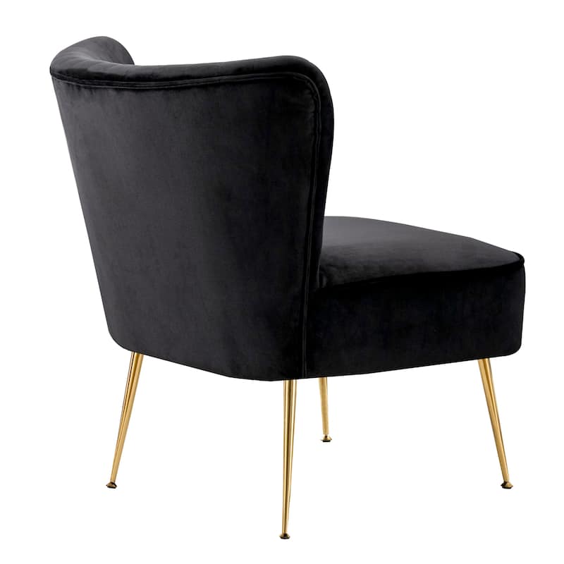Heaven Contemporary Velvet Upholstered Accent Chair