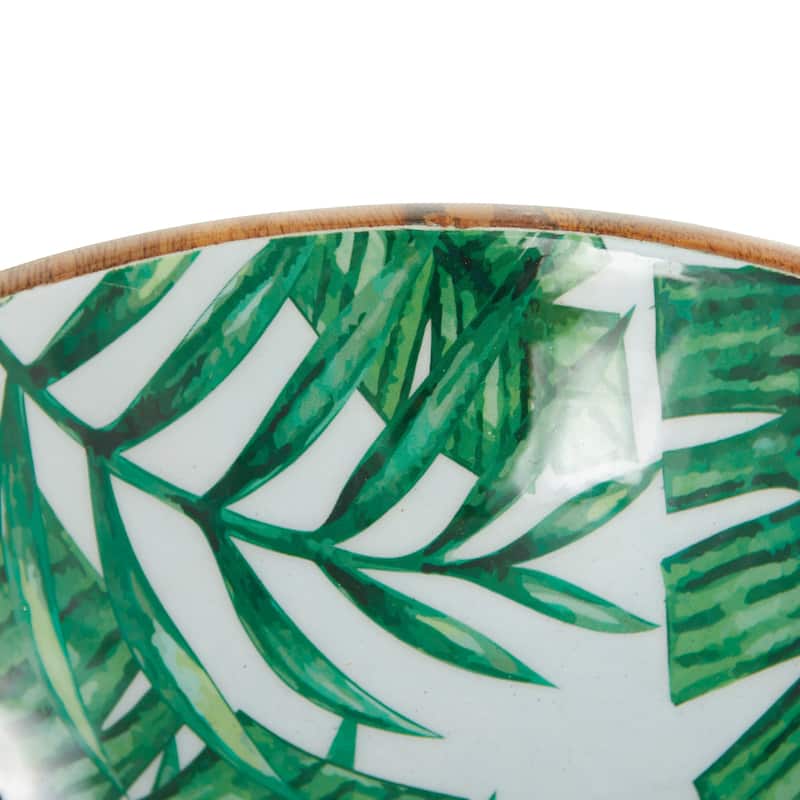 Green Mango Wood Handmade Nesting Decorative Bowl Decorative Bowl (Set of 2)