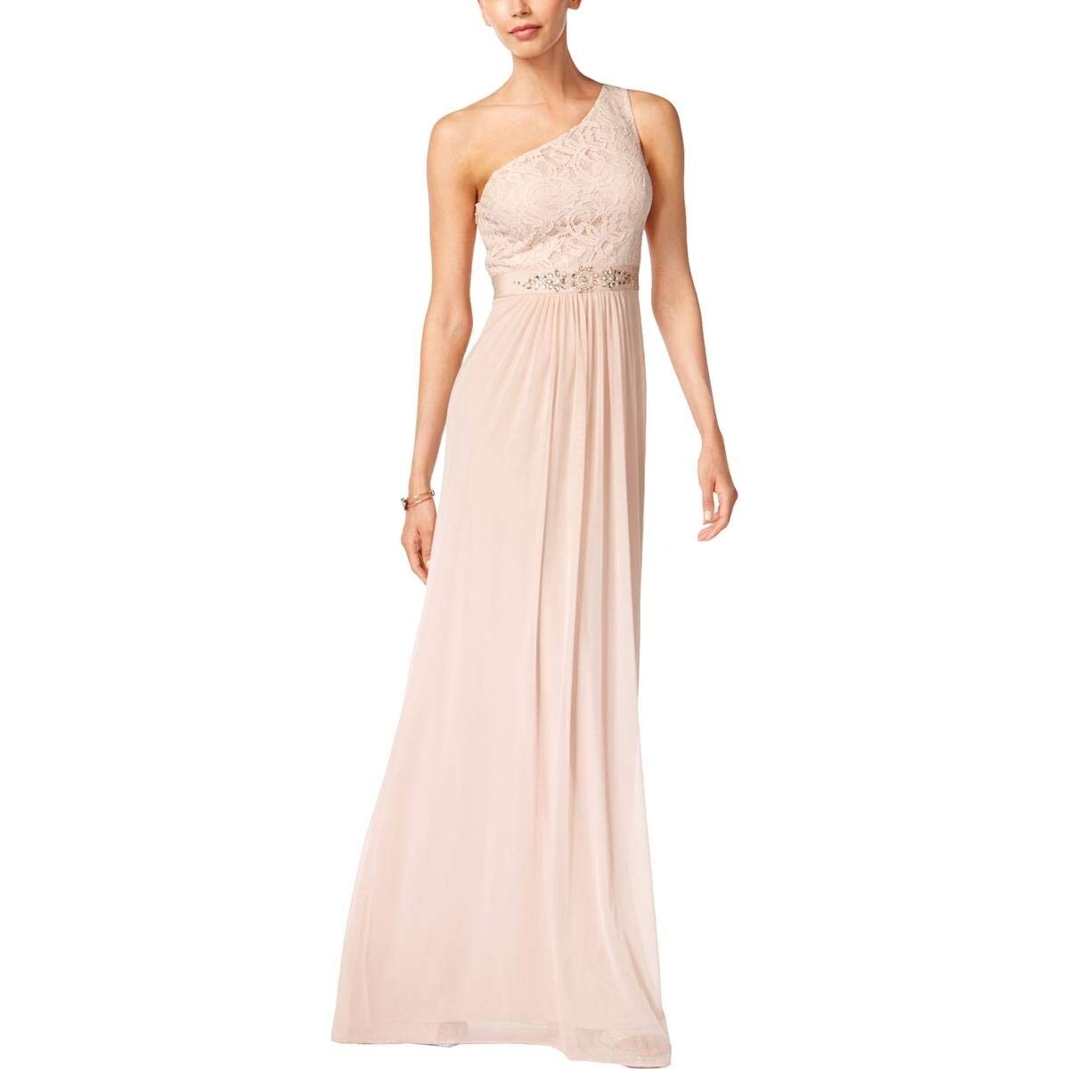 pale pink gown