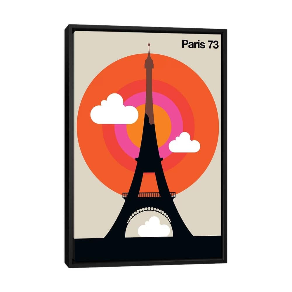 iCanvas "Paris 73" by Bo Lundberg Framed Canvas Print