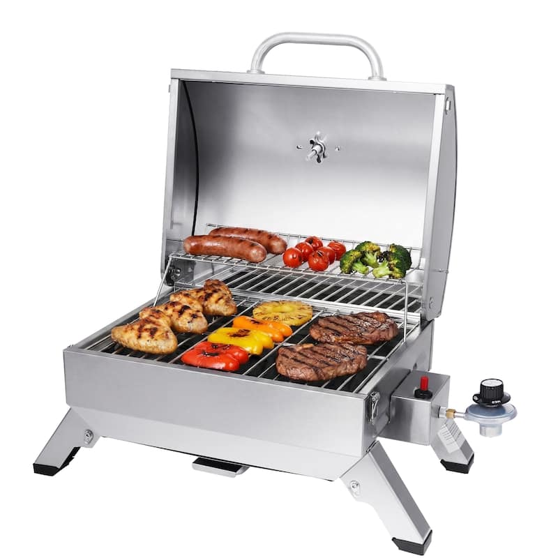 Royal Gourmet Stainless Steel Portable Grill with Folding Legs