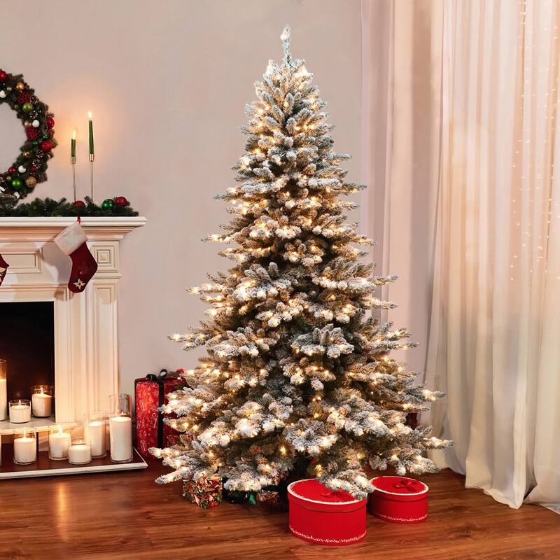 Puleo International 6.5 ft. Pre-Lit Royal Majestic Artificial Christmas Tree