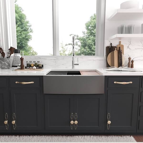 Lordear 30/33/36 inch Farmhouse Kitchen Sink Ledge ...